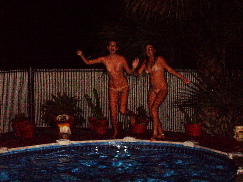 pool wife nude friends Xxx Photos